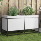 Plantenbak biedt duurzaamheid met massief grenenhout voor tuin of balkon - Wit grenenhout / 100 x 40 x 50 cm / 1