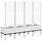 Plantenbak met latwerk voor klimplanten in tuin of op terras - Bloempotten & plantenbakken