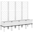Plantenbak met latwerk voor klimplanten in tuin of op terras - Bloempotten & plantenbakken