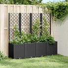 Plantenbak met latwerk voor klimplanten in tuin of terras - Bloempotten & plantenbakken