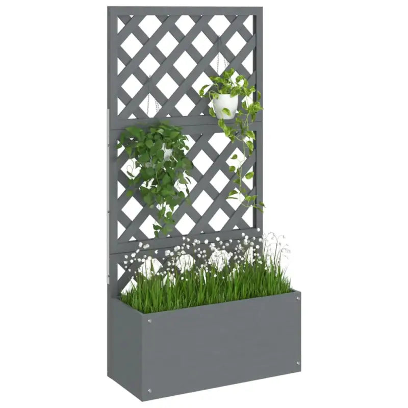Plantenbak met Latwerk voor Tuin en Balkon - Bloempotten & plantenbakken