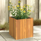 Plantenbak van massief acaciahout voor bloemen en planten - 35 x 35 x 35 cm / 1 - Bloempotten & plantenbakken