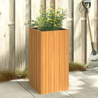 Plantenbak van massief acaciahout voor bloemen en planten - 45 x 45 x 90 cm / 1 - Bloempotten & plantenbakken
