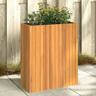 Plantenbak van massief acaciahout voor bloemen en planten - 59 x 27.5 x 70 cm / 1 - Bloempotten & plantenbakken