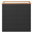 Plantenbak van poly rattan met kunststof binnenzak voor tuin en balkon - Bloempotten & plantenbakken