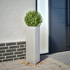 Plantenbak voor je favoriete planten en bloemen voor tuin of balkon - Gegalvaniseerd staal/Grijs / 30 x 26 x 75 cm / 2
