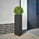 Plantenbak voor je favoriete planten en bloemen voor tuin of balkon - Staal/Zwart / 30 x 26 x 75 cm / 1 - Bloempotten &