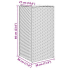 Plantenbakken van poly rattan met nonwoven zak voor buitengebruik - Bloempotten & plantenbakken