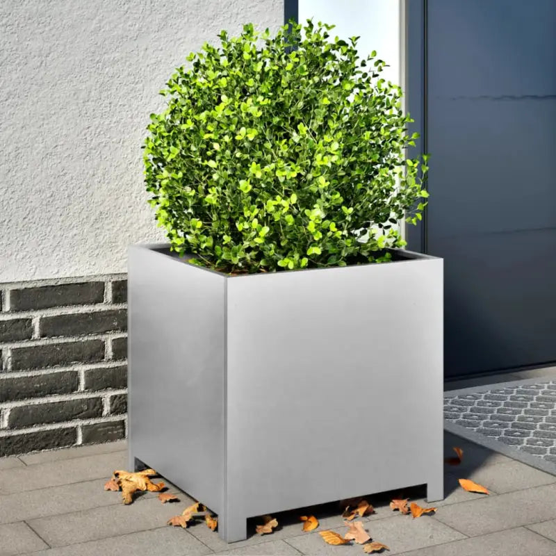 Plantenbakken voor je favoriete planten en bloemen voor tuin en balkon - Gegalvaniseerd staal/Grijs / 50 x 50 x 50 cm