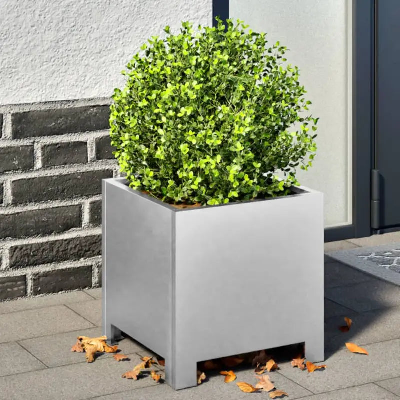 Plantenbakken voor je favoriete planten en bloemen voor tuin en balkon - Gegalvaniseerd staal/Grijs / 30 x 30 x 30 cm