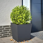 Plantenbakken voor je favoriete planten voor tuin en balkon - Staal/Antracietkleurig / 50 x 50 x 50 cm / 1