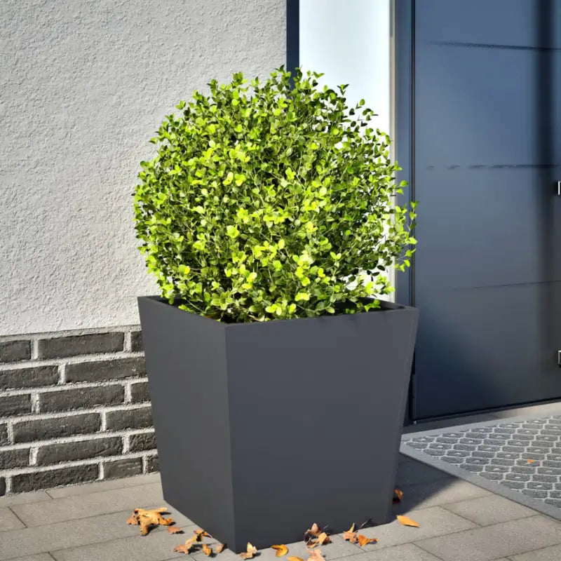 Plantenbakken voor je favoriete planten voor tuin en balkon - Staal/Antracietkleurig / 50 x 50 x 50 cm / 1