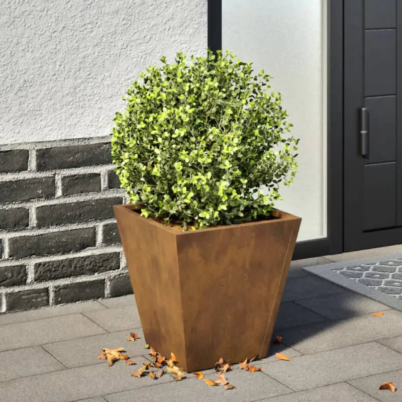 Plantenbakken voor je favoriete planten voor tuin en balkon - Cortenstaal/Bruin / 30 x 30 x 30 cm / 1 - Bloempotten &