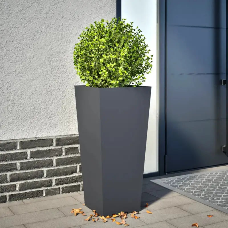Plantenbakken voor je favoriete planten voor tuin en balkon - Staal/Antracietkleurig / 35 x 35 x 75 cm / 1