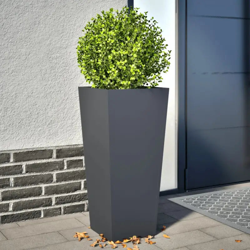 Plantenbakken voor je favoriete planten voor tuin en balkon - Staal/Antracietkleurig / 35 x 35 x 75 cm / 2