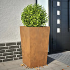 Plantenbakken voor je favoriete planten voor tuin en balkon - Cortenstaal/Bruin / 45 x 45 x 75 cm / 1 - Bloempotten &