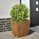 Plantenbakken voor je favoriete planten voor tuin en balkon - Cortenstaal/Bruin / 40 x 40 x 40 cm / 1 - Bloempotten &