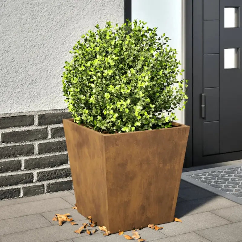Plantenbakken voor je favoriete planten voor tuin en balkon - Cortenstaal/Bruin / 40 x 40 x 40 cm / 1 - Bloempotten &