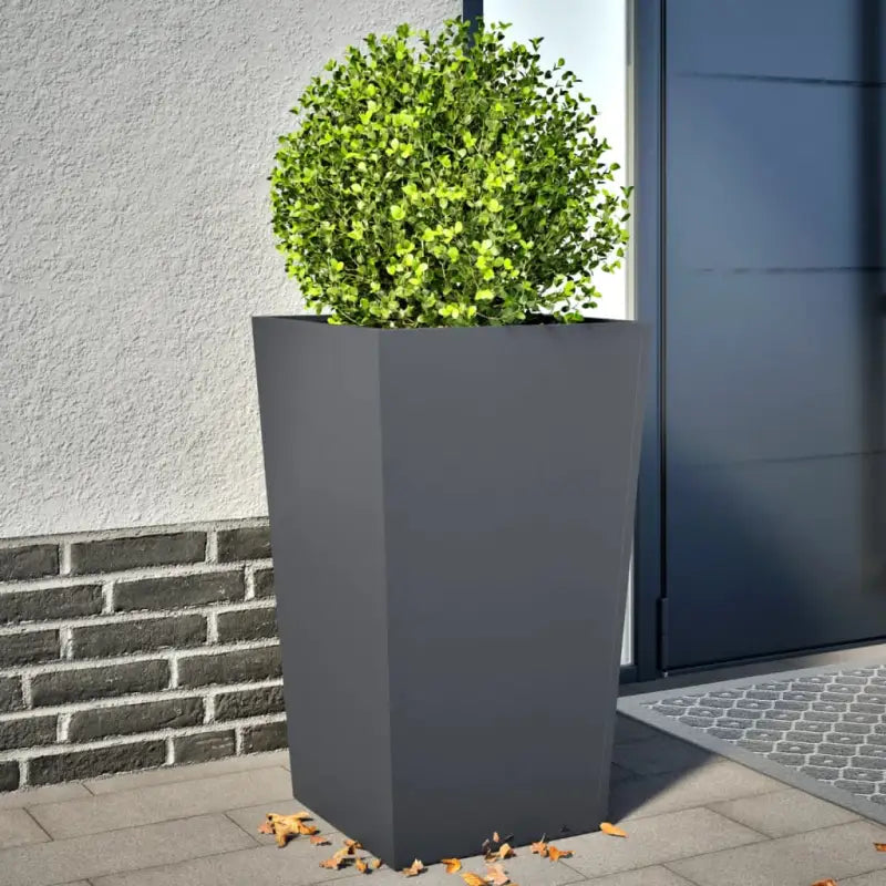 Plantenbakken voor je favoriete planten voor tuin en balkon - Staal/Antracietkleurig / 45 x 45 x 75 cm / 2