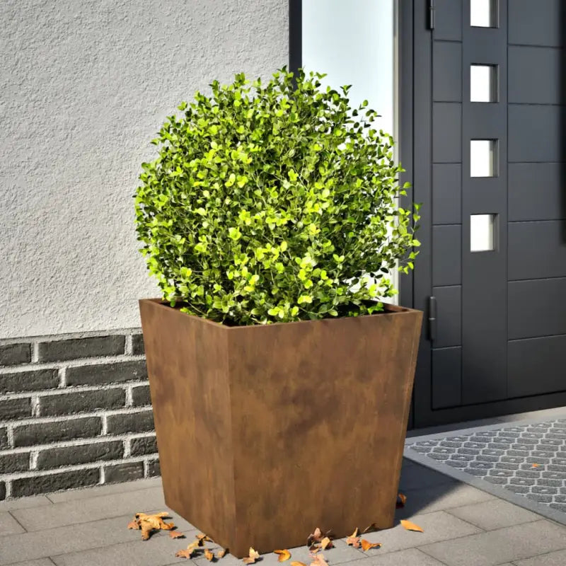 Plantenbakken voor je favoriete planten voor tuin en balkon - Cortenstaal/Bruin / 50 x 50 x 50 cm / 1 - Bloempotten &