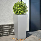 Plantenbakken voor je favoriete planten voor tuin en balkon - Gegalvaniseerd staal/Grijs / 35 x 35 x 75 cm / 2
