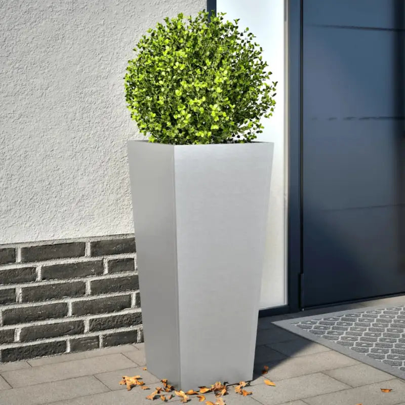 Plantenbakken voor je favoriete planten voor tuin en balkon - Gegalvaniseerd staal/Grijs / 35 x 35 x 75 cm / 2