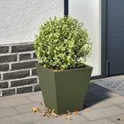 Plantenbakken voor je favoriete planten voor tuin en balkon - Staal/Groen / 30 x 30 x 30 cm / 1 - Bloempotten &
