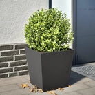 Plantenbakken voor je favoriete planten voor tuin en balkon - Staal/Zwart / 40 x 40 x 40 cm / 1 - Bloempotten &