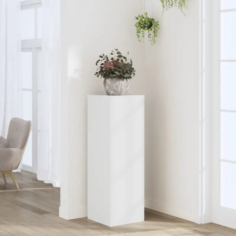 Plantenstandaard van bewerkt hout voor andere decoraties en eenvoudig schoon houden - Wit / 1 - Plantenstandaarden
