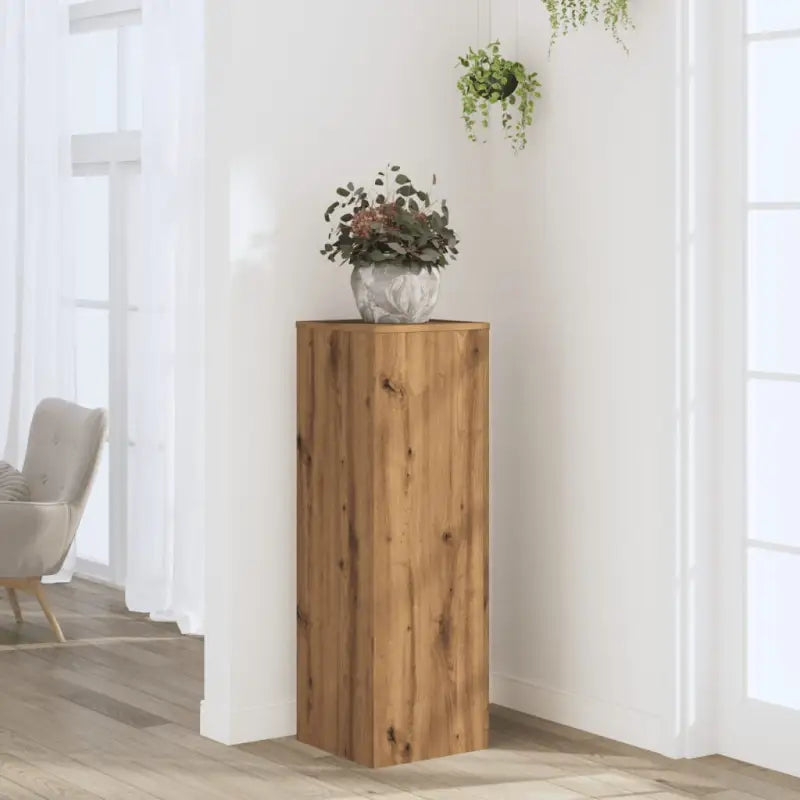 Plantenstandaard van bewerkt hout voor andere decoraties en eenvoudig schoon houden - Eiken / 1 - Plantenstandaarden