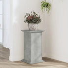 Plantenstandaard van bewerkt hout voor eenvoudig schoon en stabiel tentoonstellen - Betongrijs / 33 x 33 x 60 cm / 1