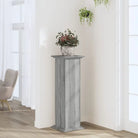 Plantenstandaard van bewerkt hout voor eenvoudig schoon en stabiel tentoonstellen - Grijs sonoma / 33 x 33 x 100 cm / 1