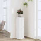 Plantenstandaard van bewerkt hout voor eenvoudig schoon en stabiel tentoonstellen - Wit / 33 x 33 x 100 cm / 1