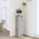 Plantenstandaard van bewerkt hout voor eenvoudig schoon en stabiel tentoonstellen - Betongrijs / 33 x 33 x 100 cm / 1