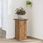 Plantenstandaard van bewerkt hout voor eenvoudig schoon en stabiel tentoonstellen - Eiken / 33 x 33 x 60 cm / 1