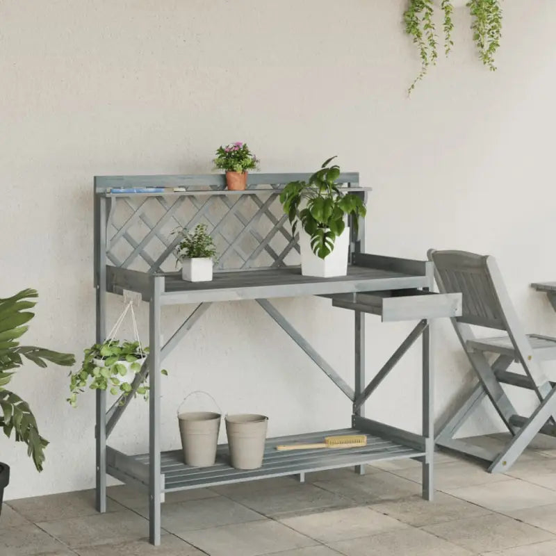 Plantenstandaard van massief Vurenhout voor binnen en buiten gebruik - Plantenstandaarden