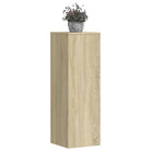 Plantenstandaarden van bewerkt hout voor planten en andere decoraties - Sonoma eiken / 33 x 33 x 100 cm / 2