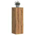 Plantenstandaarden van bewerkt hout voor planten en andere decoraties - Eiken / 33 x 33 x 100 cm / 2