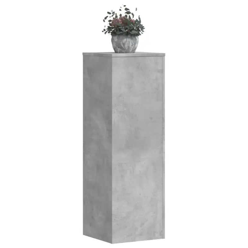 Plantenstandaarden van bewerkt hout voor planten en andere decoraties - Betongrijs / 33 x 33 x 100 cm / 2