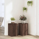 Plantenstandaarden van bewerkt hout voor planten en andere decoraties - bruin eikenkleur / 30 x 30 x 50 cm / 2