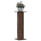 Plantenstandaarden van bewerkt hout voor stijlvolle plantpresentaties - bruin eikenkleur / 30 x 30 x 95 cm / 1