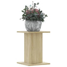 Plantenstandaarden van bewerkt hout voor stijlvolle plantpresentaties - Sonoma eiken / 30 x 30 x 40 cm / 1