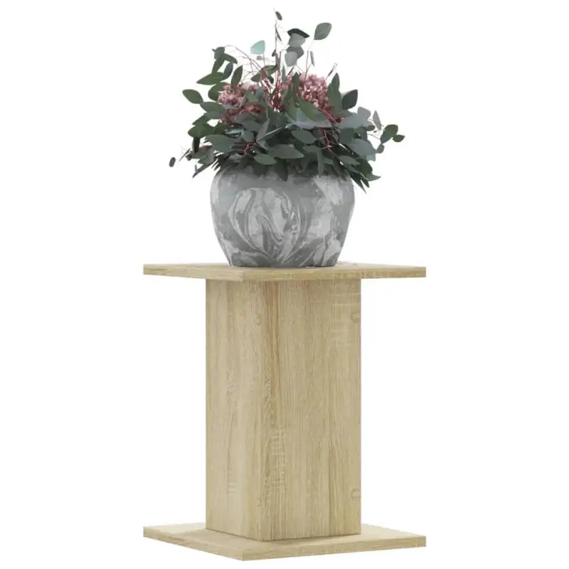 Plantenstandaarden van bewerkt hout voor stijlvolle plantpresentaties - Sonoma eiken / 30 x 30 x 40 cm / 1