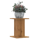 Plantenstandaarden van bewerkt hout voor stijlvolle plantpresentaties - Eiken / 30 x 30 x 40 cm / 1 - Plantenstandaarden