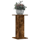 Plantenstandaarden van bewerkt hout voor stijlvolle plantpresentaties - Gerookt eiken / 30 x 30 x 60 cm / 1