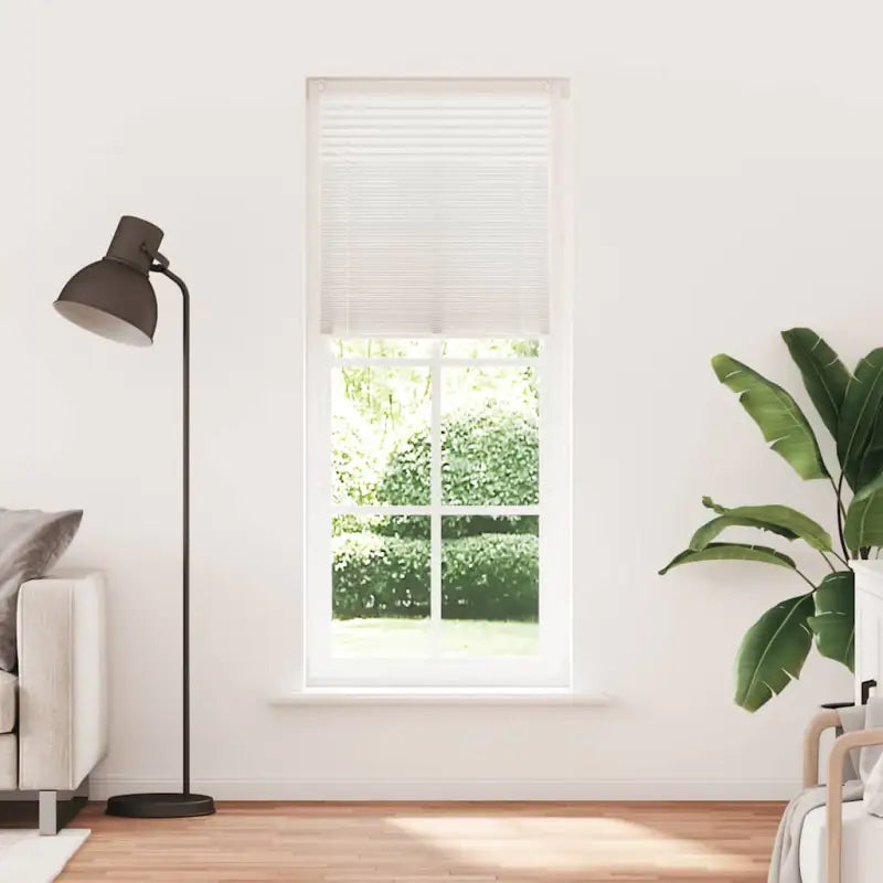 Plissé rolgordijn voor jonge kinderen met gemakkelijke zon- en zichtbescherming - Wit / 70 x 200 cm - Jaloezieën &