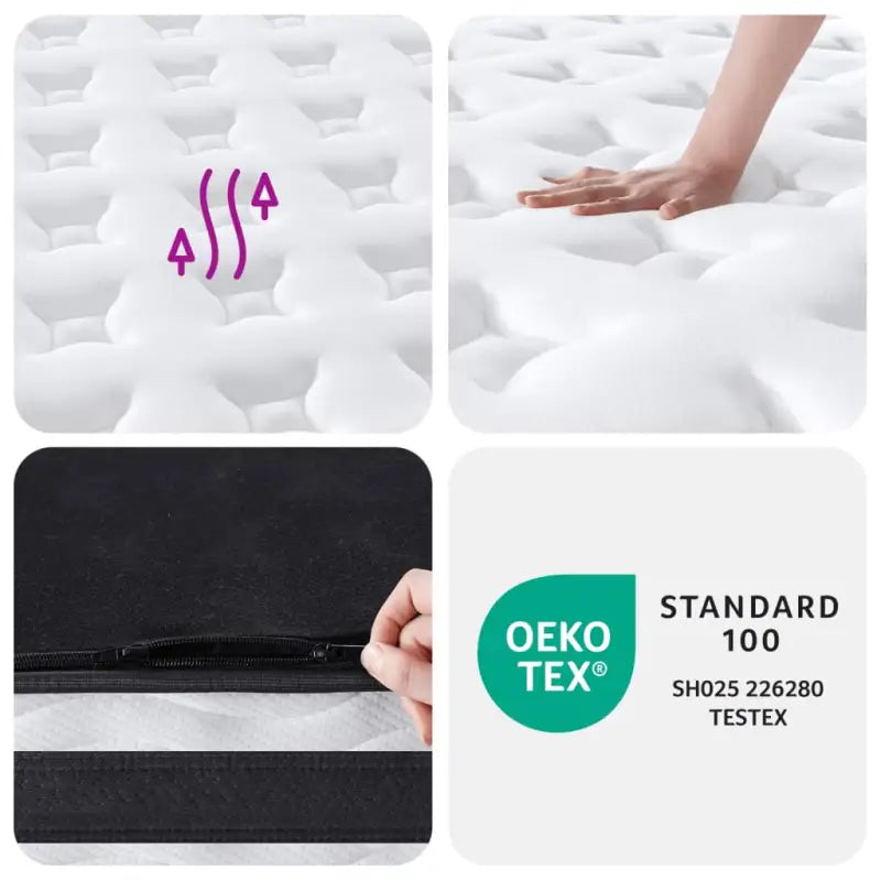 Pocketveringmatras voor comfortabele en duurzame slaap ervaring - 90 x 200 cm / 1 - Matrassen