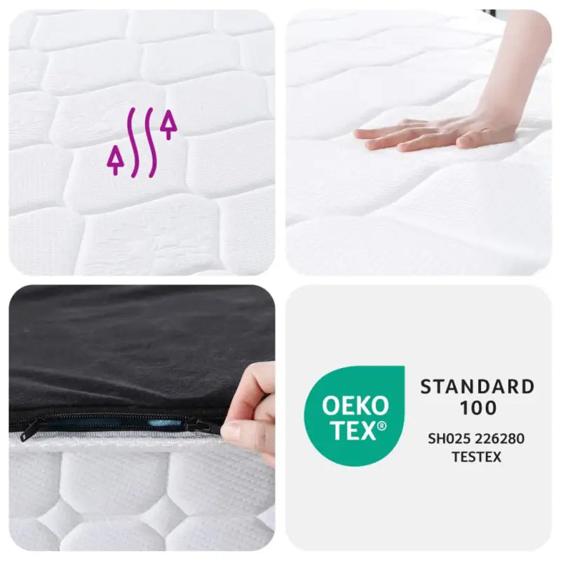 Pocketveringmatras voor een comfortabele en ademende slaapervaring - 100 x 200 cm / 1 - Matrassen
