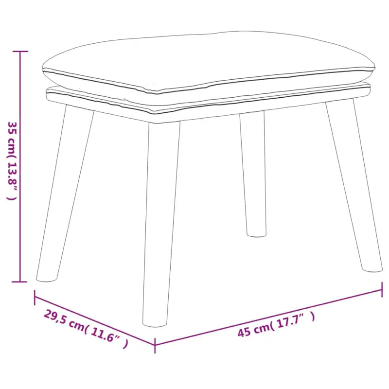 Poefs Comfortabele Fluweel Voetenbank voor een Moderne Interieur - Poefs