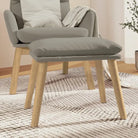Poefs Comfortabele Fluweel Voetenbank voor een Moderne Interieur - Lichtgrijs / 1 / Lichtbruin - Poefs